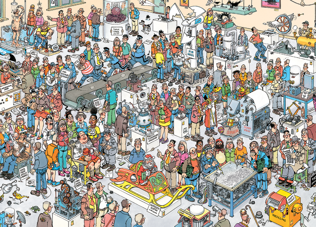 Futureproof Fair by Jan Van Haasteren – 1000 Piece Jigsaw Puzzle (Jan Van Haasteren)