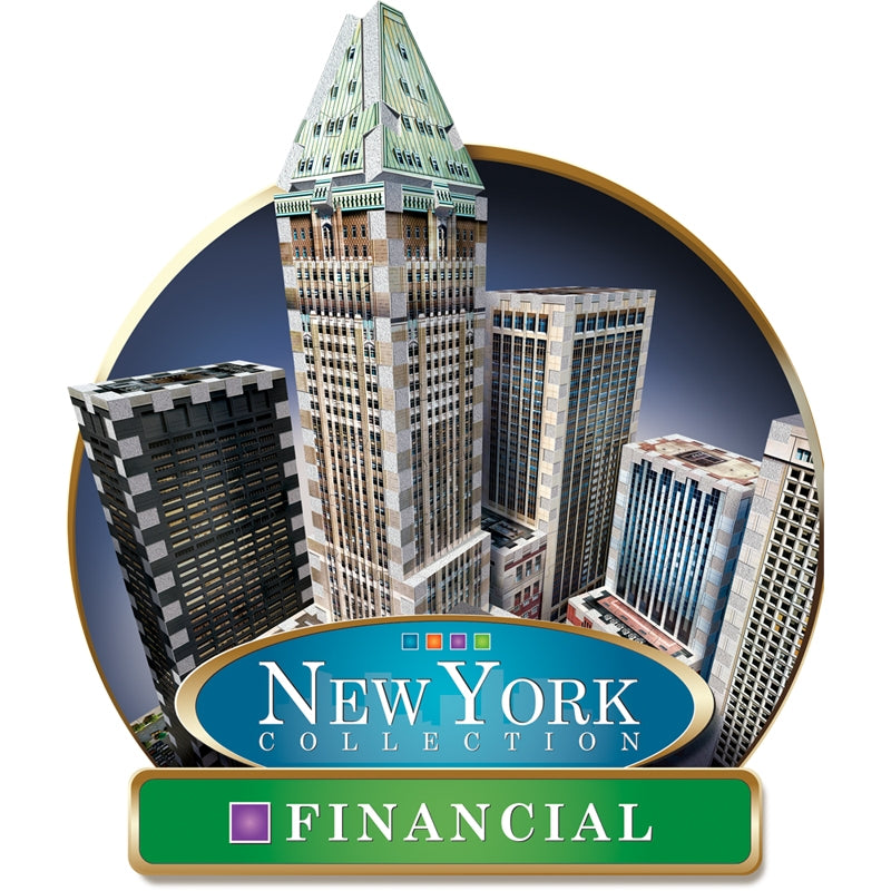 Wrebbit 3D Jigsaw Puzzle - New York Collection: Financial 925 piece jigsaw puzzle