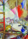 Paris Through the Window (Detail) by Marc Chagall – 1000 Piece Jigsaw Puzzle (Eurographics)