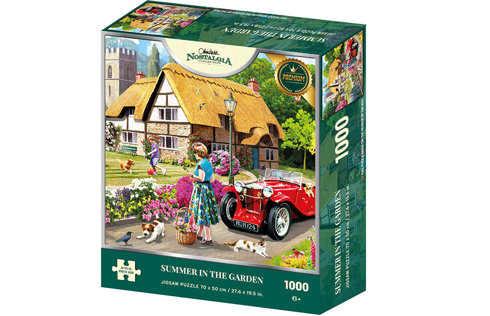 Summer In The Garden by Kevin Walsh – 1000 Piece Jigsaw Puzzle (Kidicraft)