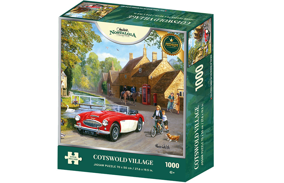 Cotswold Village by Kevin Walsh – 1000 Piece Jigsaw Puzzle (Kidicraft)