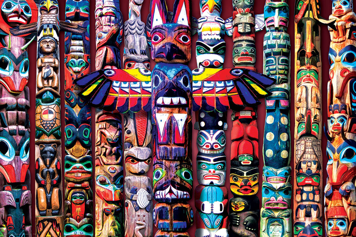 Totem Poles – 1000 Piece Jigsaw Puzzle (Eurographics)
