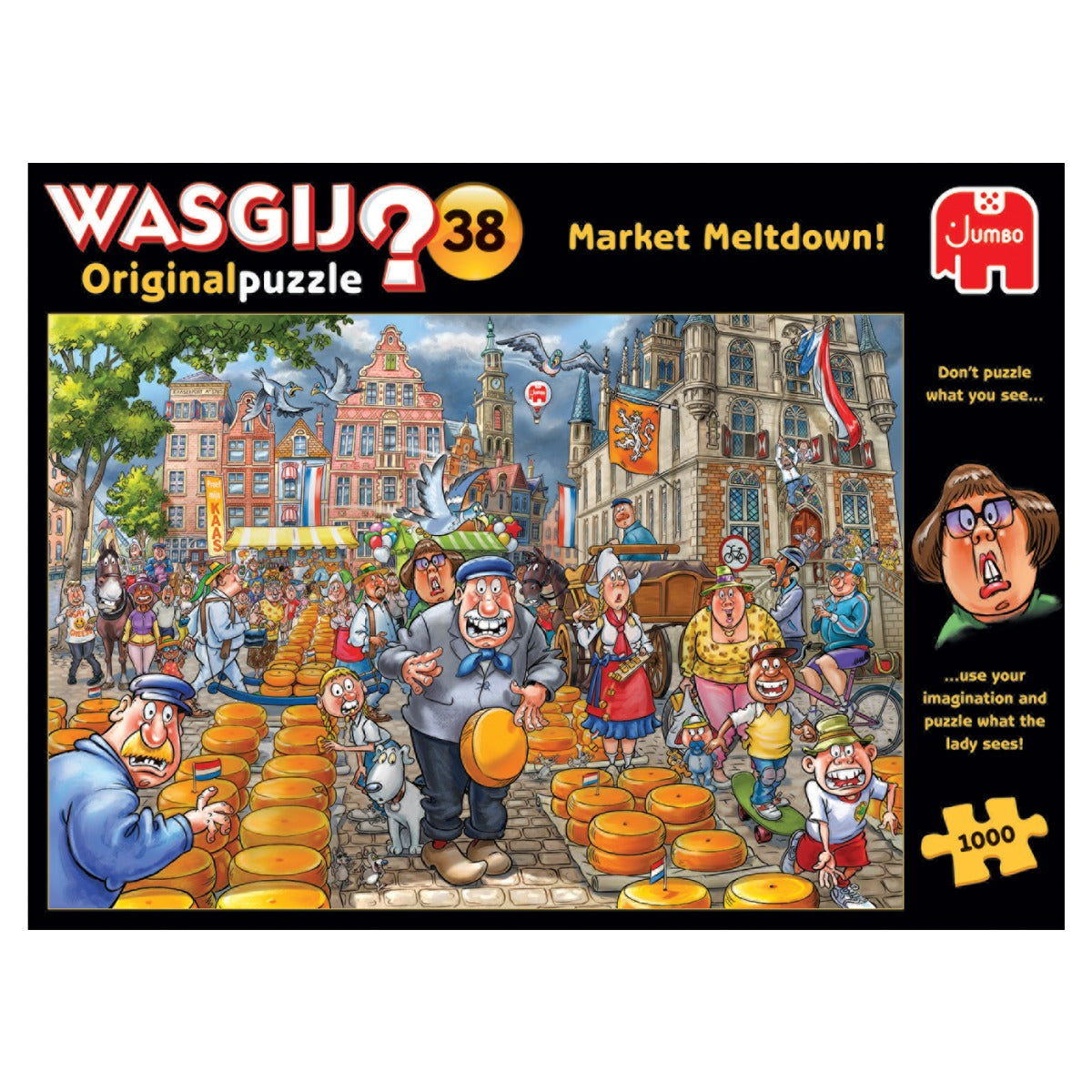 Wasgij Original 38: Market Meltdown – 1000 Piece Jigsaw Puzzle (Wasgij)