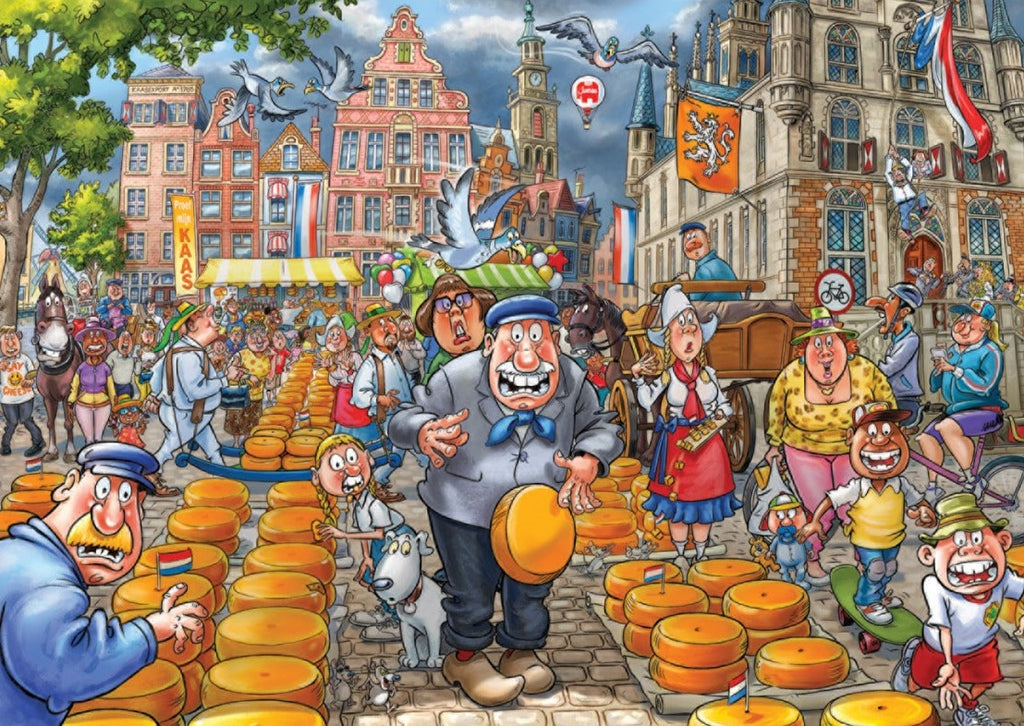 Wasgij Original 38: Market Meltdown – 1000 Piece Jigsaw Puzzle (Wasgij)