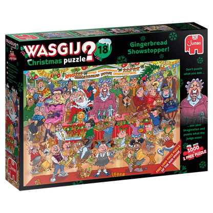 Wasgij - Christmas 18 Gingerbread Showstopper - 2 x 1000 Piece Jigsaw Puzzles