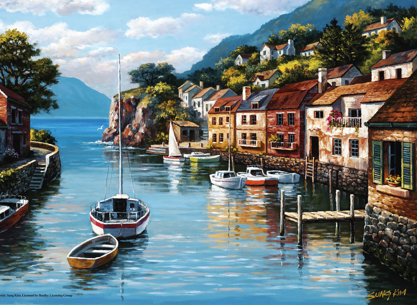 Village on the Water – 500 Piece Jigsaw Puzzle (Anatolian)