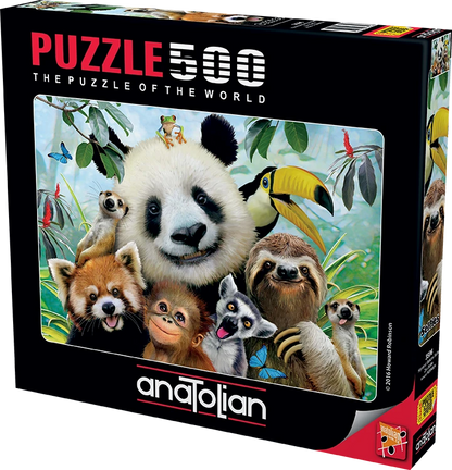 Anatolian - Zoo Selfie - 500 Piece Jigsaw Puzzle