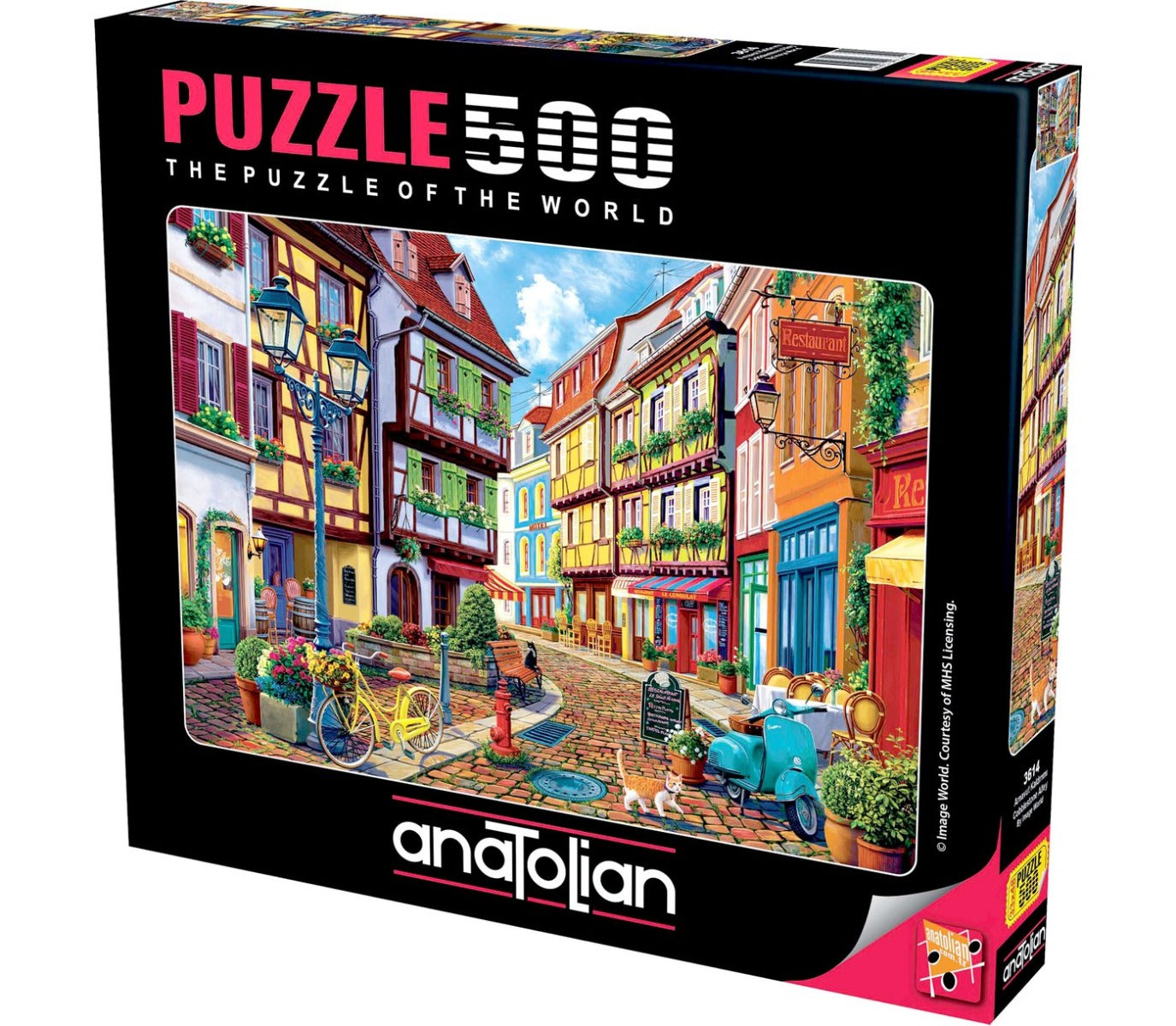 Cobblestone Alley – 500 Piece Jigsaw Puzzle (Anatolian)