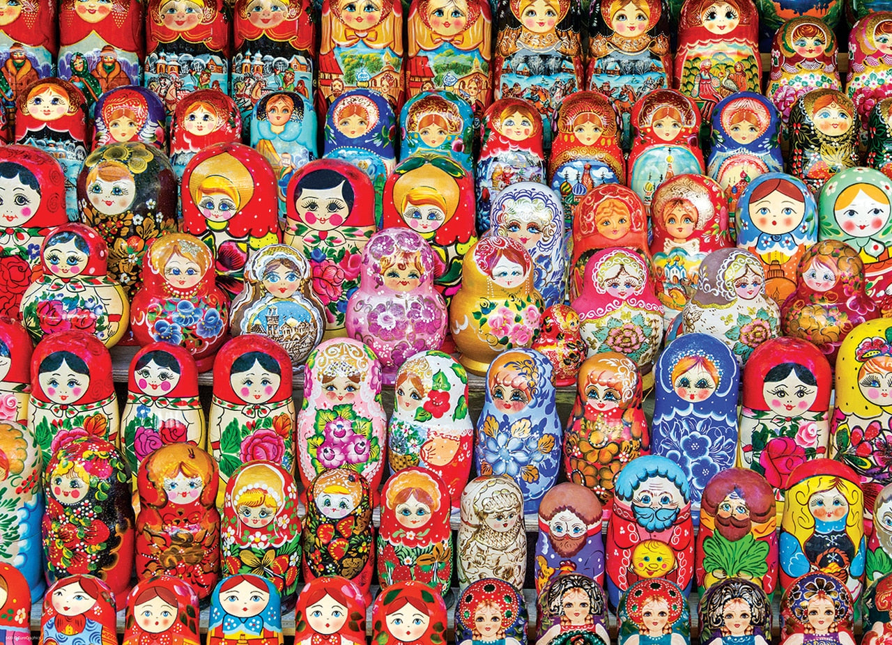 Russian Matryoshka Dolls – 1000 Piece Jigsaw Puzzle (Eurographics)