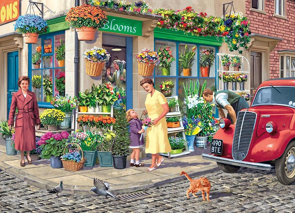 The Florist – 1000 Piece Jigsaw Puzzle (Falcon De Luxe)