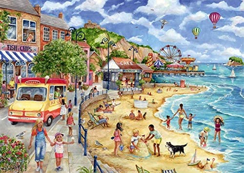 Seaside Promenade – 1000 Piece Jigsaw Puzzle (Falcon De Luxe)