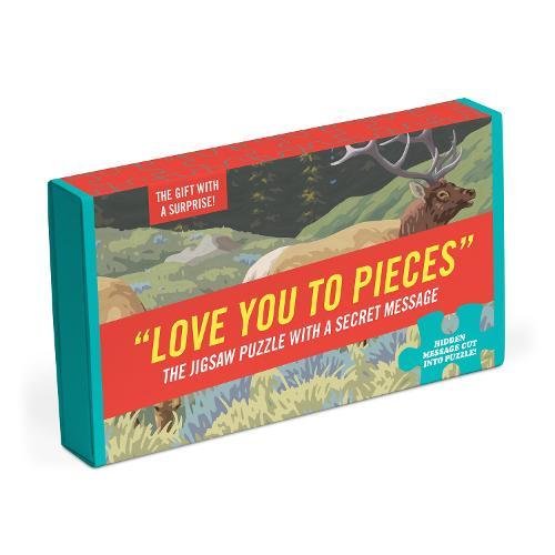 Knock Knock Love You to Pieces Message Puzzle – Jigsaw Puzzle (Galison)