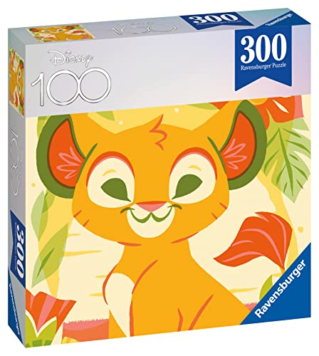 Box, turned right: Disney 100th Anniversary Simba – 300 Piece Jigsaw Puzzle (Ravensburger)