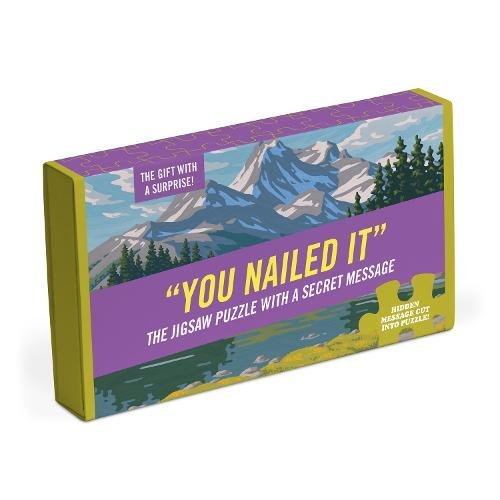 You Nailed It by Knock Knock – Message Piece Jigsaw Puzzle (Galison)