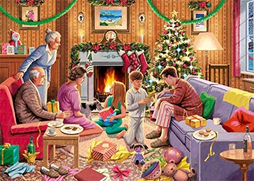 Family Time At Christmas – 4 X 1000 Piece Jigsaw Puzzles (Falcon De Luxe)