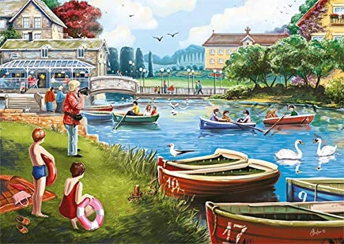 The Boating Lake – 1000 Piece Jigsaw Puzzle (Falcon De Luxe)