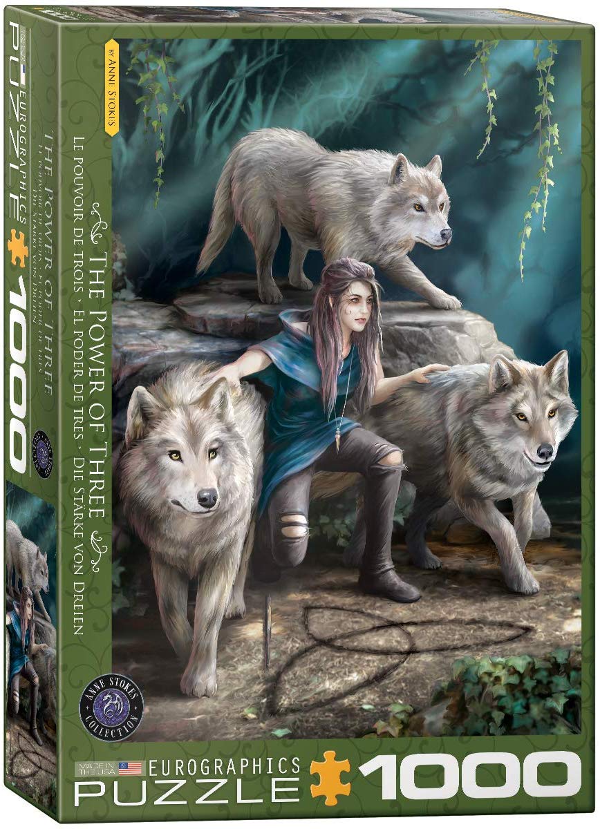 The Power of Three by Anne Stokes – 1000 Piece Jigsaw Puzzle (Eurographics)