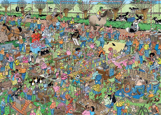 The Dutch Craft Market by Jan Van Haasteren – 1000 Piece Jigsaw Puzzle (Jan Van Haasteren)