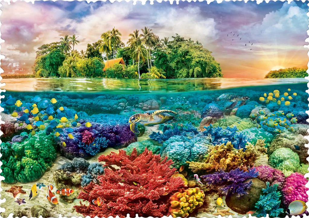 Crazy Shapes: Tropical Island – 600 Piece Jigsaw Puzzle (Trefl)