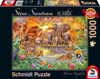 African Kingdom by Steve Sundram – 1000 Piece Jigsaw Puzzle (Schmidt)