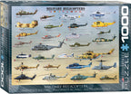 Military Helicopters – 1000 Piece Jigsaw Puzzle (Eurographics)