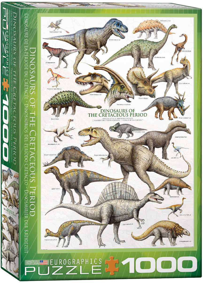 Dinosaurs – 1000 Piece Jigsaw Puzzle (Eurographics)