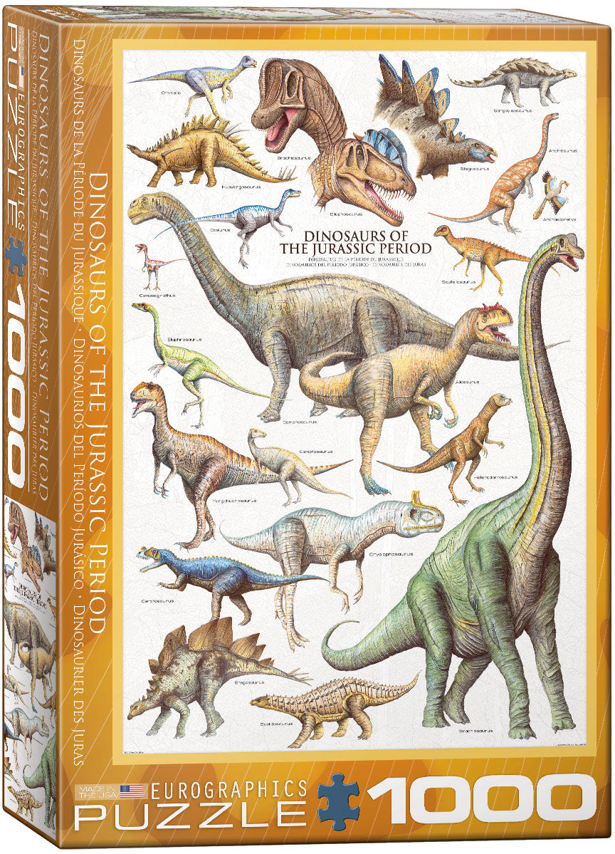 Dinosaurs – 1000 Piece Jigsaw Puzzle (Eurographics)
