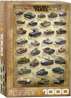World War II Tanks – 1000 Piece Jigsaw Puzzle (Eurographics)