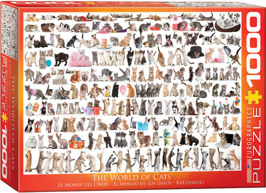 The World of Cats – 1000 Piece Jigsaw Puzzle (Eurographics)