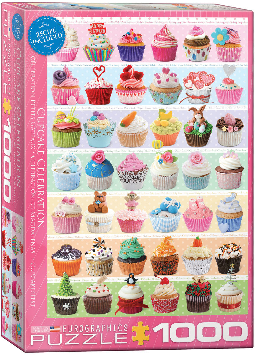 Cupcake Celebration – 1000 Piece Jigsaw Puzzle (Eurographics)