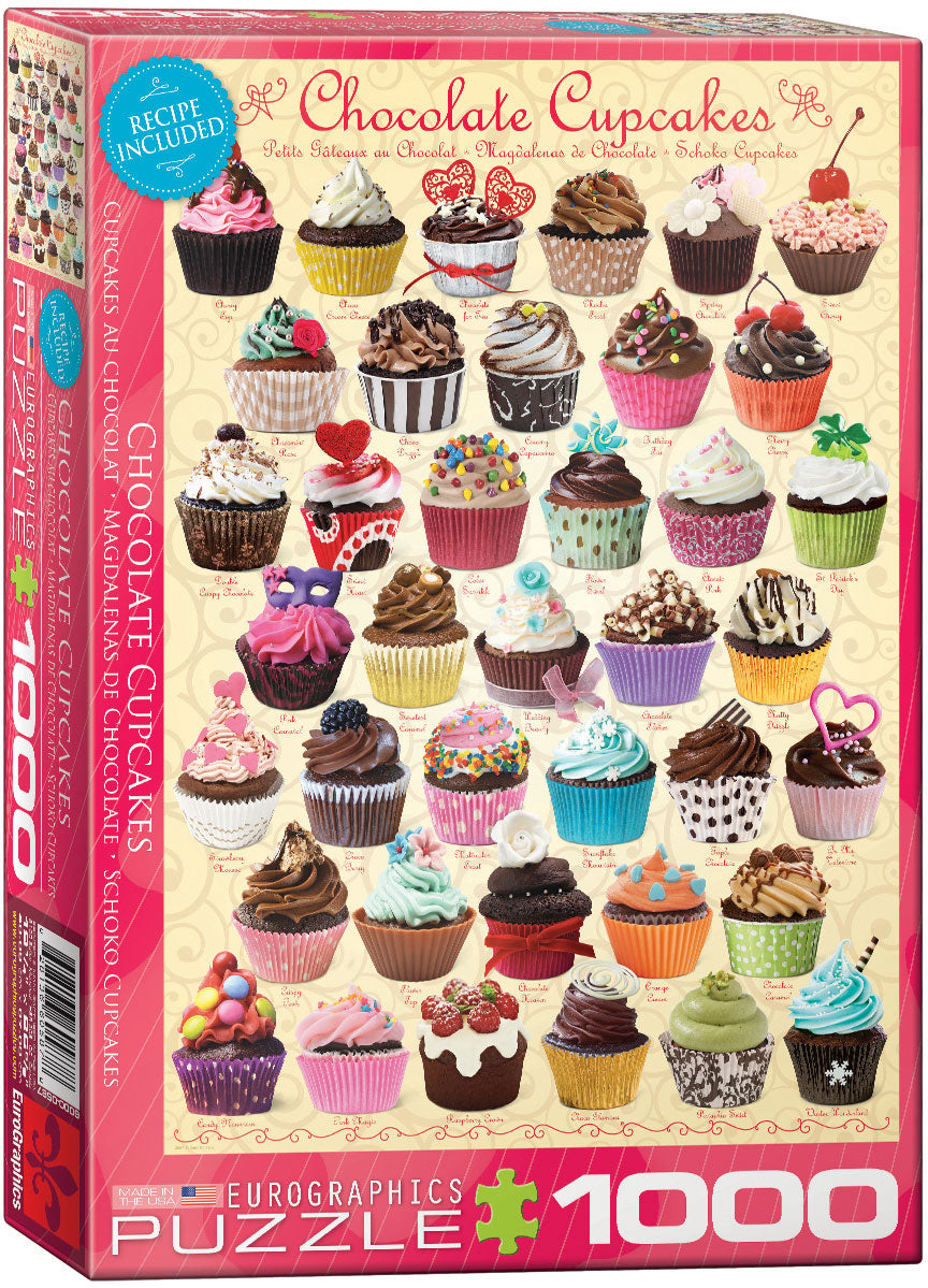 Eurographics - Chocolate Cupcakes - 1000 piece jigsaw puzzle