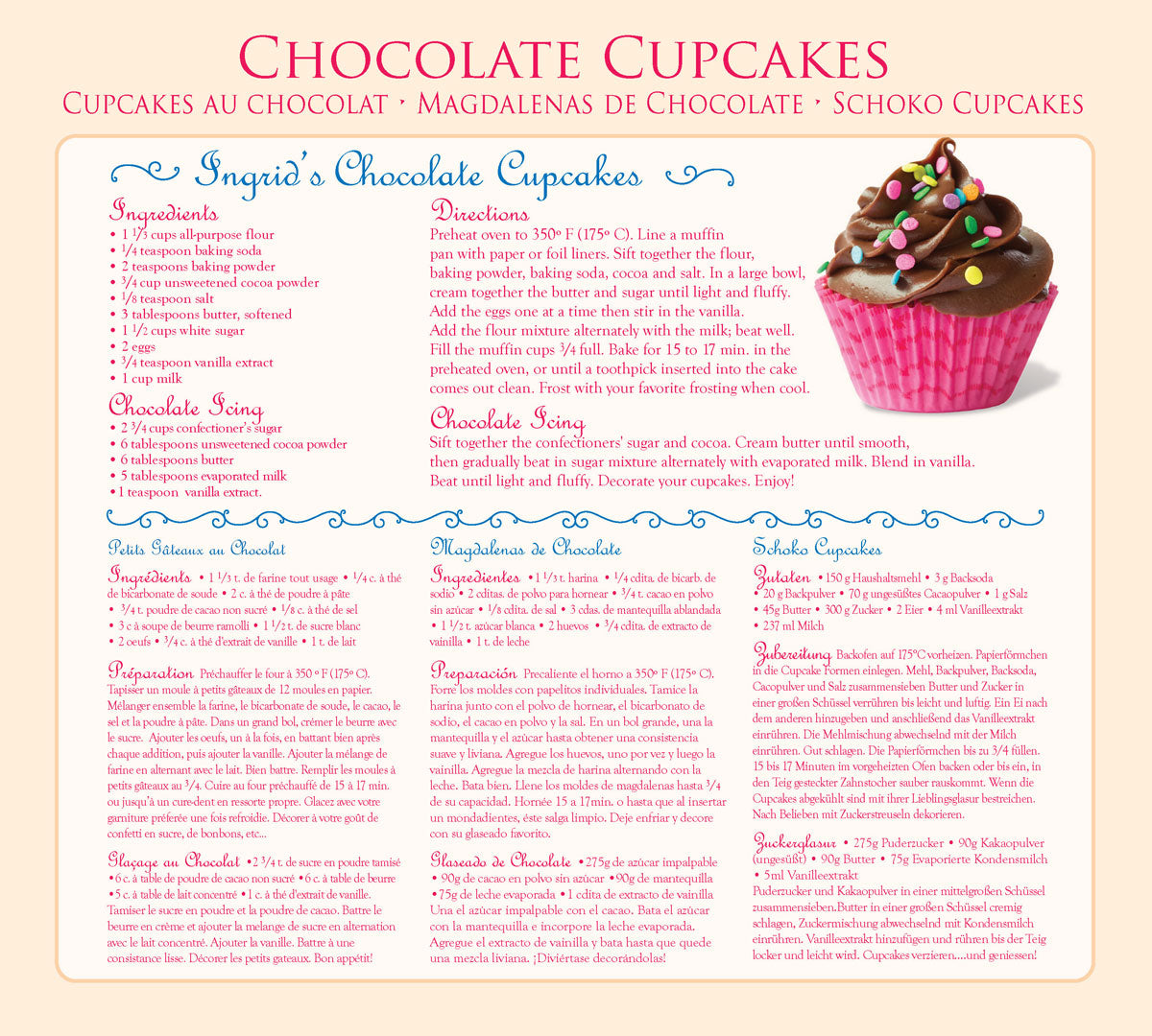 Chocolate Cupcakes – 1000 Piece Jigsaw Puzzle (Eurographics)