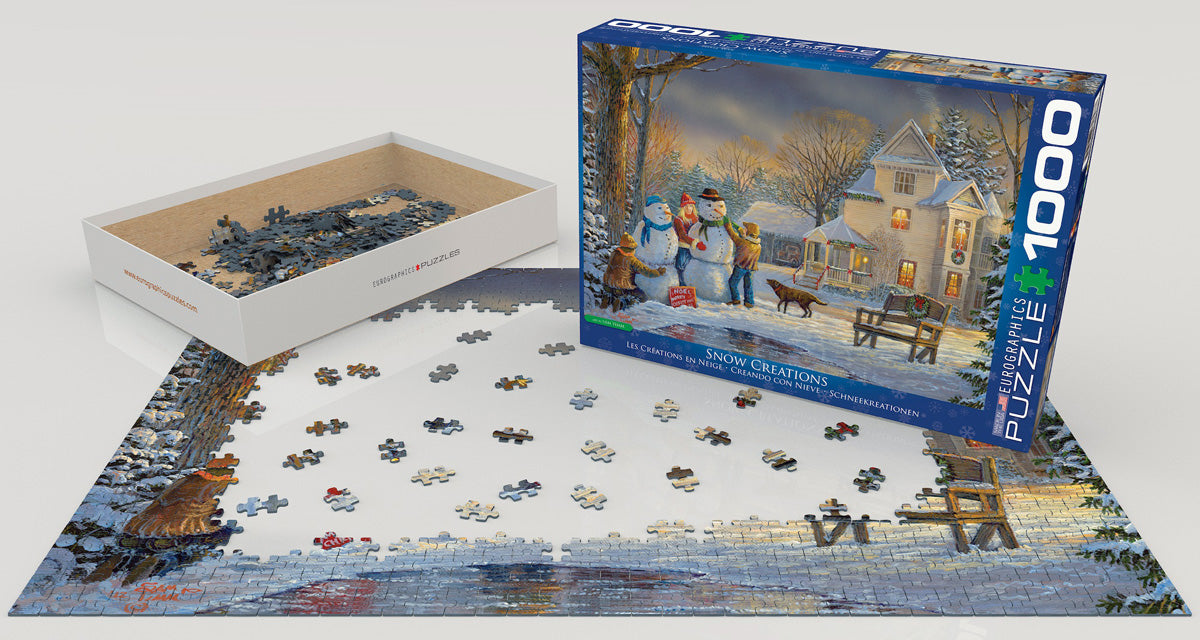 Snow Creations by Sam Timm – 1000 Piece Jigsaw Puzzle (Eurographics) - Completed Puzzle