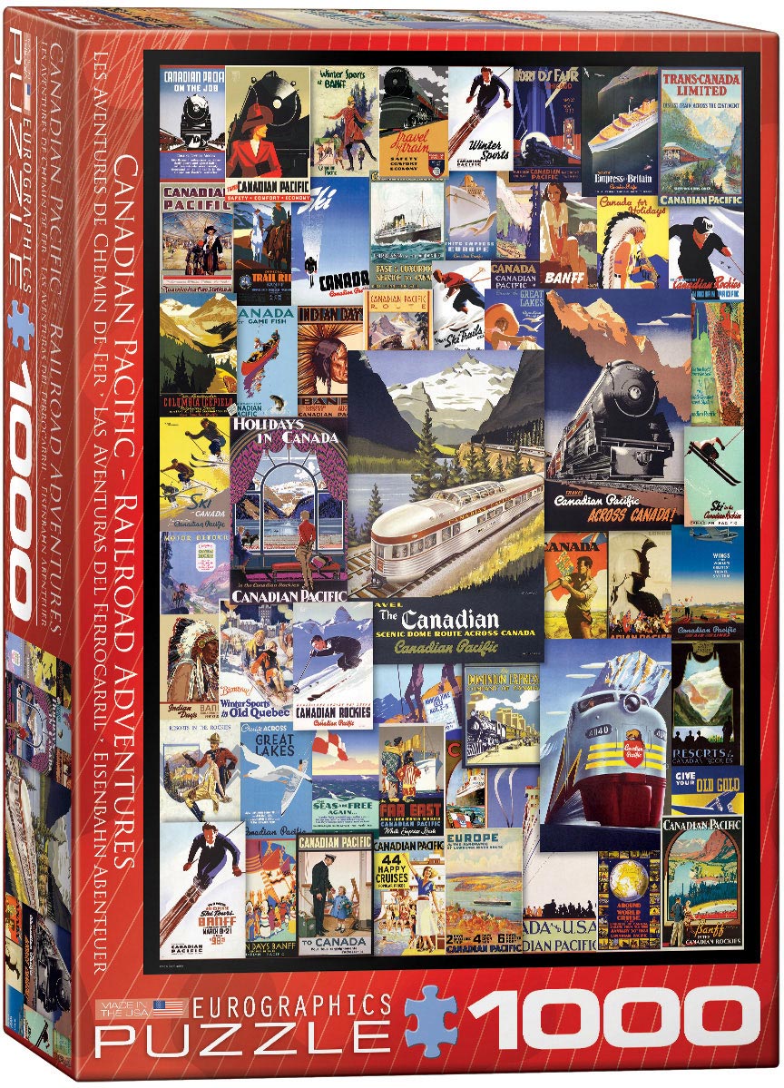 Railroad Adventures – 1000 Piece Jigsaw Puzzle (Eurographics)