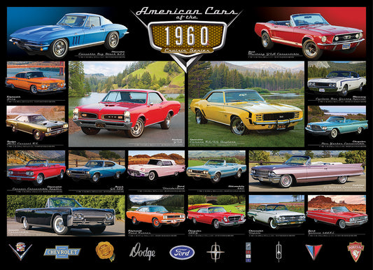 Eurographics - American Cars of the 1960s - 1000 Piece Jigsaw Puzzle