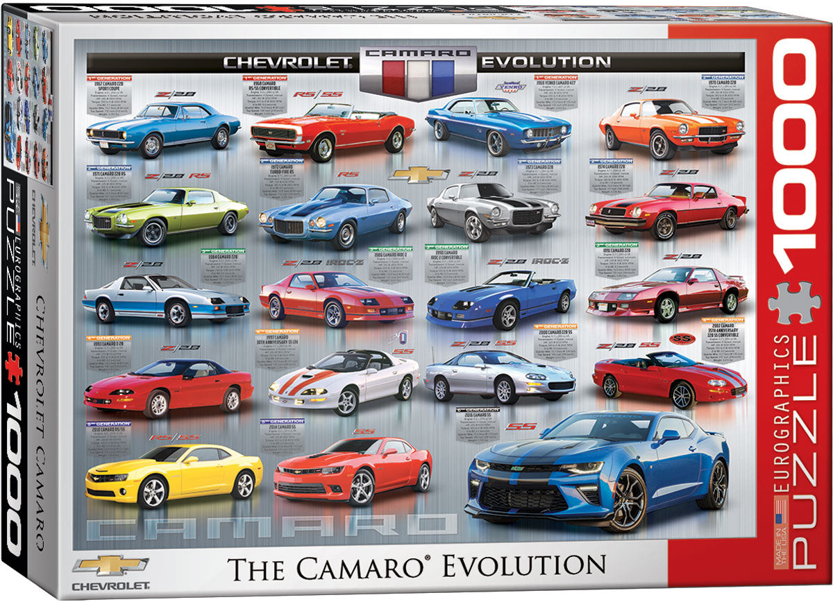 The Camaro Evolution – 1000 Piece Jigsaw Puzzle (Eurographics)