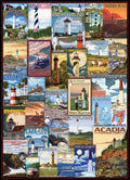 Lighthouses Vintage Posters – 1000 Piece Jigsaw Puzzle (Eurographics)