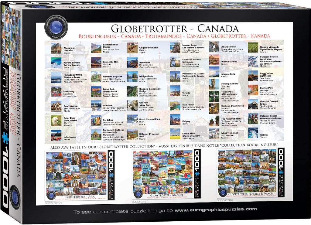 Globetrotter - Canada – 1000 Piece Jigsaw Puzzle (Eurographics)