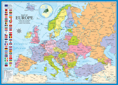 Map of Europe – 1000 Piece Jigsaw Puzzle (Eurographics)