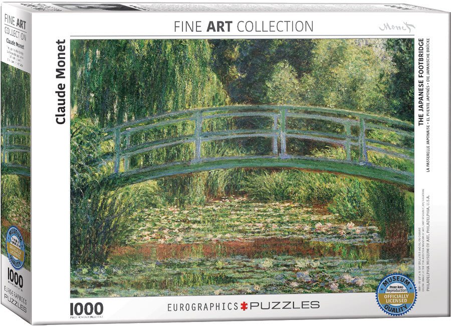 Eurographics - Claude Monet - The Japanese Footbridge - 1000 piece jigsaw puzzle