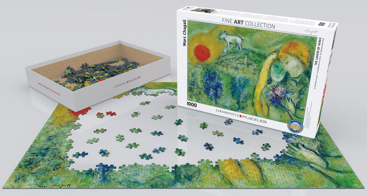 Eurographics - Marc Chagall - The Lovers of Vence - 1000 piece jigsaw puzzle