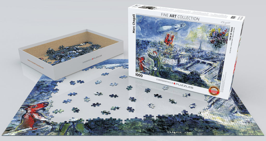 Le Bouquet de Paris by Marc Chagall – 1000 Piece Jigsaw Puzzle (Eurographics)