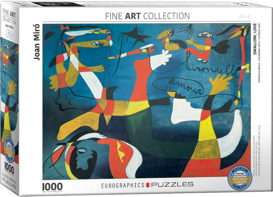 Eurographics - Swallow Love by Joan Miró - 1000 piece jigsaw puzzle