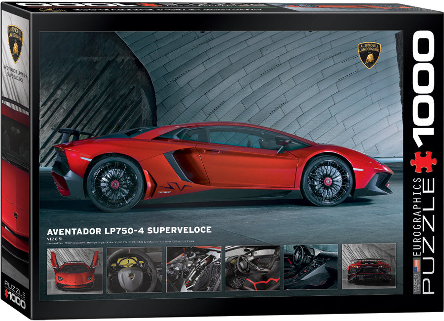 Lamborghini Aventador LP750-4 Superveloce – 1000 Piece Jigsaw Puzzle (Eurographics)
