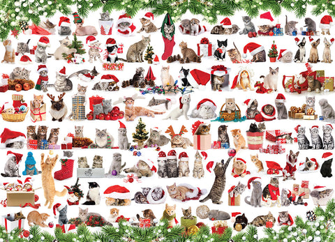 Holiday Cats – 1000 Piece Jigsaw Puzzle (Eurographics)