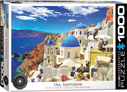 Eurographics - Oia Santorini Greece - 1000 Piece Jigsaw Puzzle