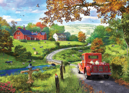 Eurographics - The Country Drive by Dominic Davison - 1000 Piece Jigsaw Puzzle