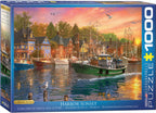 Harbor Sunset by Dominic Davison – 1000 Piece Jigsaw Puzzle (Eurographics)
