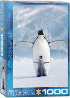 Eurographics - Penguin and Baby - 1000 piece jigsaw puzzle - Completed Puzzle