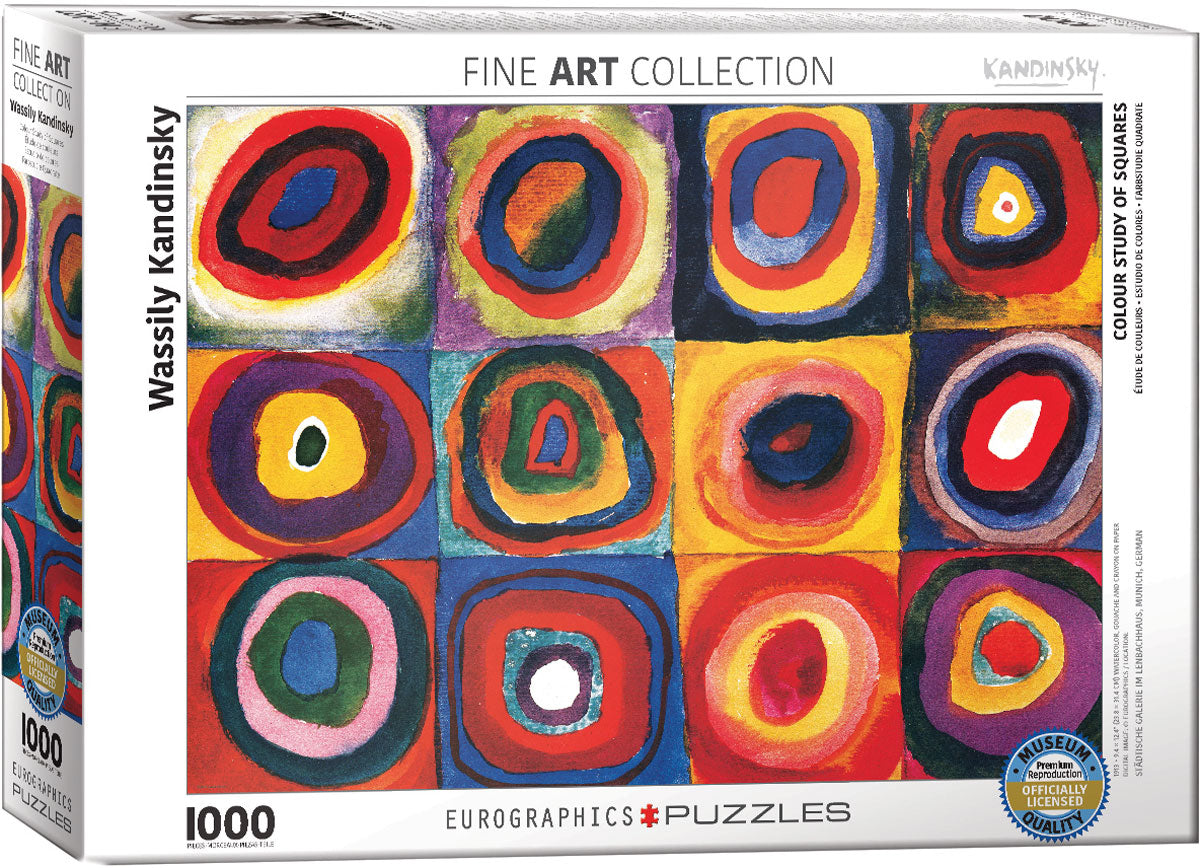 Colour Study of Squares – 1000 Piece Jigsaw Puzzle (Eurographics)